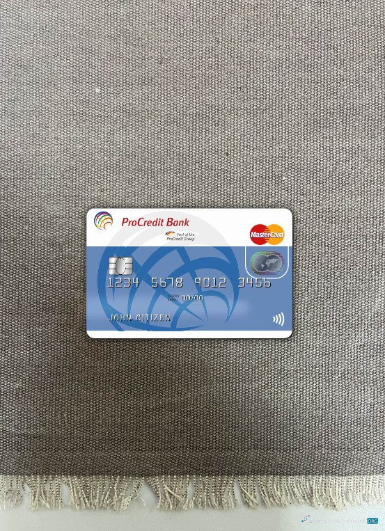 Download Germany ProCredit Bank MasterCard photolook front Photoshop template